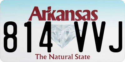AR license plate 814VVJ