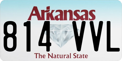AR license plate 814VVL