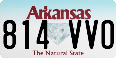 AR license plate 814VVO