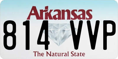 AR license plate 814VVP