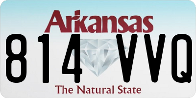 AR license plate 814VVQ