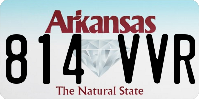 AR license plate 814VVR
