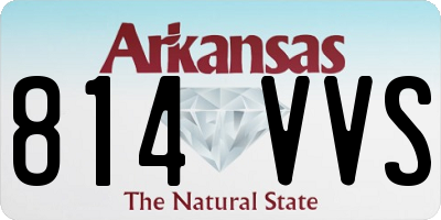 AR license plate 814VVS