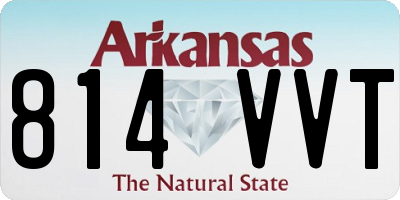 AR license plate 814VVT
