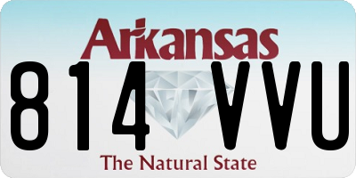 AR license plate 814VVU