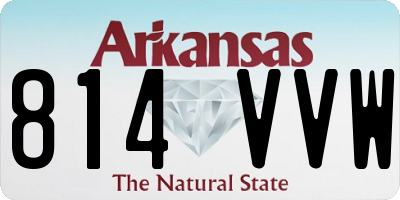 AR license plate 814VVW