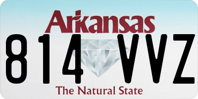AR license plate 814VVZ