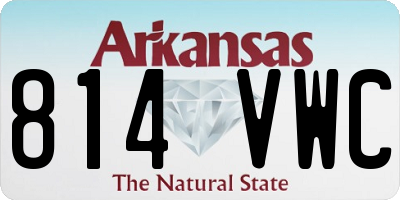 AR license plate 814VWC