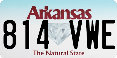 AR license plate 814VWE