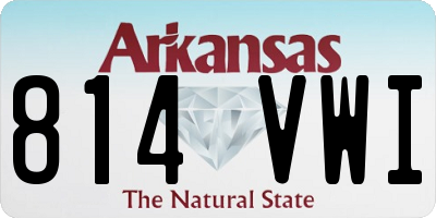 AR license plate 814VWI