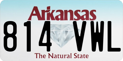 AR license plate 814VWL