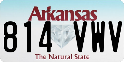 AR license plate 814VWV
