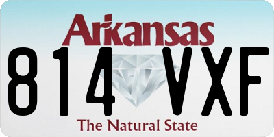 AR license plate 814VXF