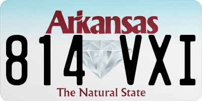 AR license plate 814VXI