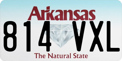 AR license plate 814VXL
