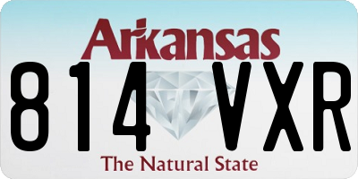 AR license plate 814VXR