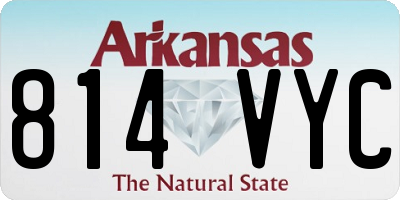 AR license plate 814VYC