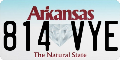 AR license plate 814VYE