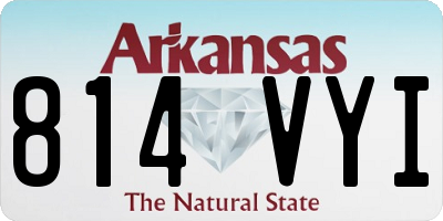 AR license plate 814VYI
