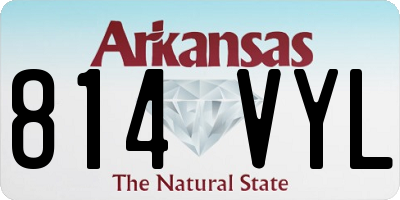 AR license plate 814VYL