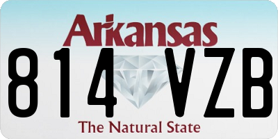 AR license plate 814VZB
