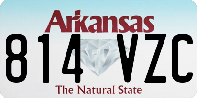 AR license plate 814VZC