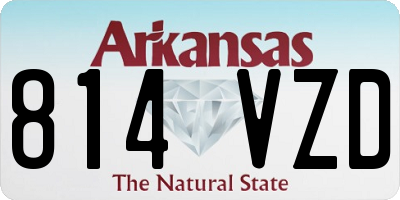 AR license plate 814VZD