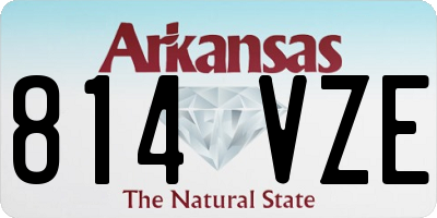 AR license plate 814VZE