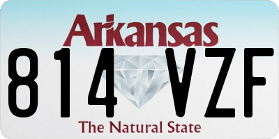 AR license plate 814VZF