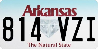 AR license plate 814VZI