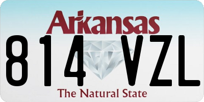 AR license plate 814VZL
