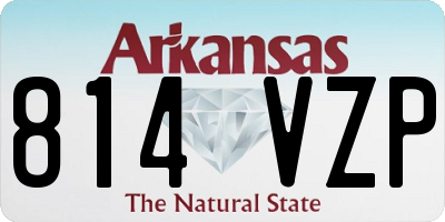AR license plate 814VZP