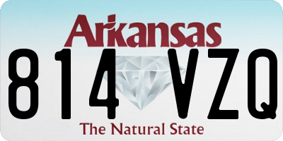 AR license plate 814VZQ