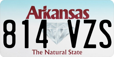 AR license plate 814VZS
