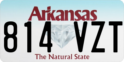 AR license plate 814VZT