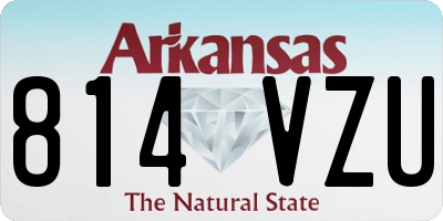 AR license plate 814VZU