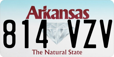 AR license plate 814VZV