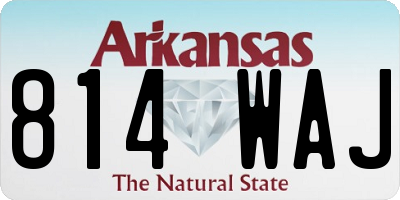 AR license plate 814WAJ