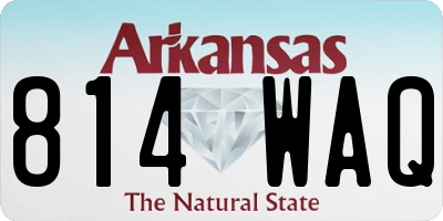AR license plate 814WAQ