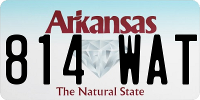 AR license plate 814WAT