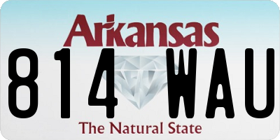 AR license plate 814WAU