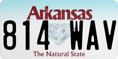 AR license plate 814WAV