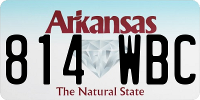 AR license plate 814WBC