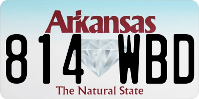 AR license plate 814WBD