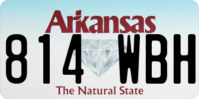 AR license plate 814WBH