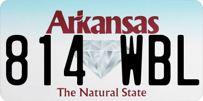 AR license plate 814WBL