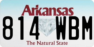AR license plate 814WBM
