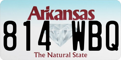 AR license plate 814WBQ