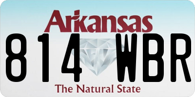 AR license plate 814WBR