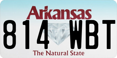 AR license plate 814WBT